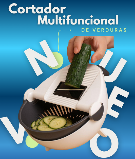 Cortador de Verduras Multifuncional con Cesta de Drenaje®
