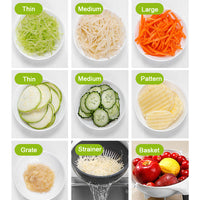 Cortador de Verduras Multifuncional con Cesta de Drenaje®